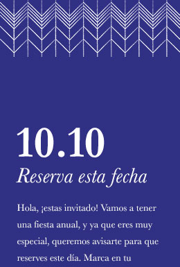 Pattern Invitation 1 template - Mobile