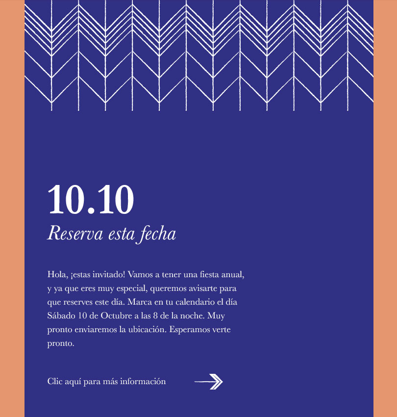 Pattern Invitation 1 template - Desktop