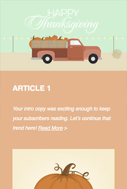 Pumpkin Truck template - Mobile