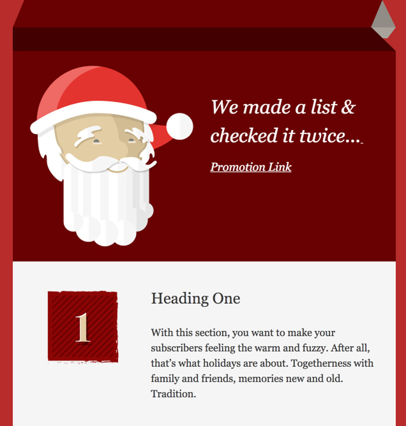 Santa List template - Desktop